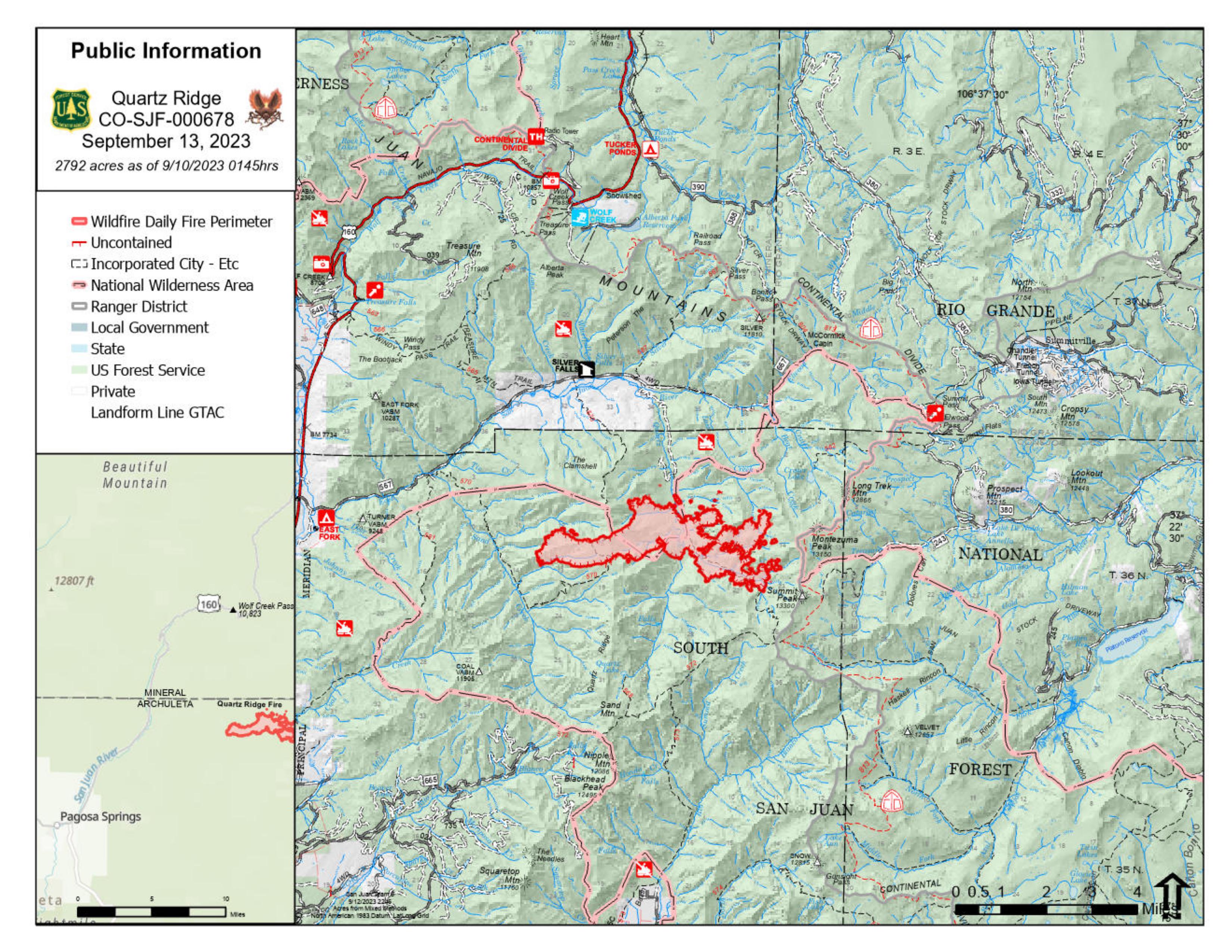 Cosjf Quartz Ridge Fire Incident Maps Inci